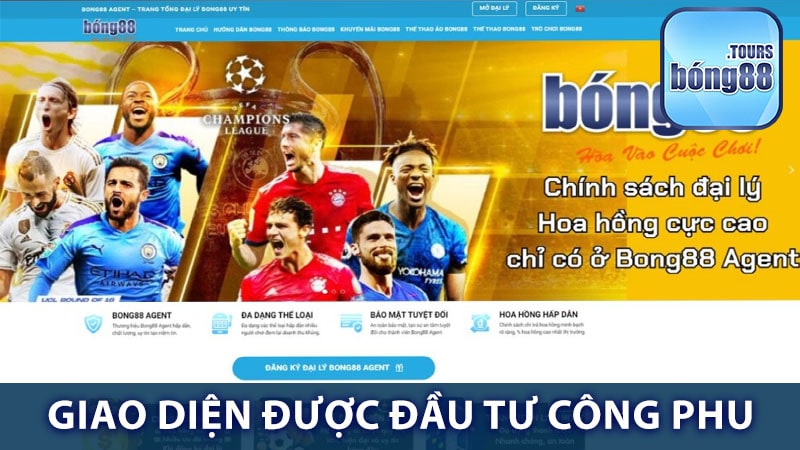 Giao diện được đầu tư công phu